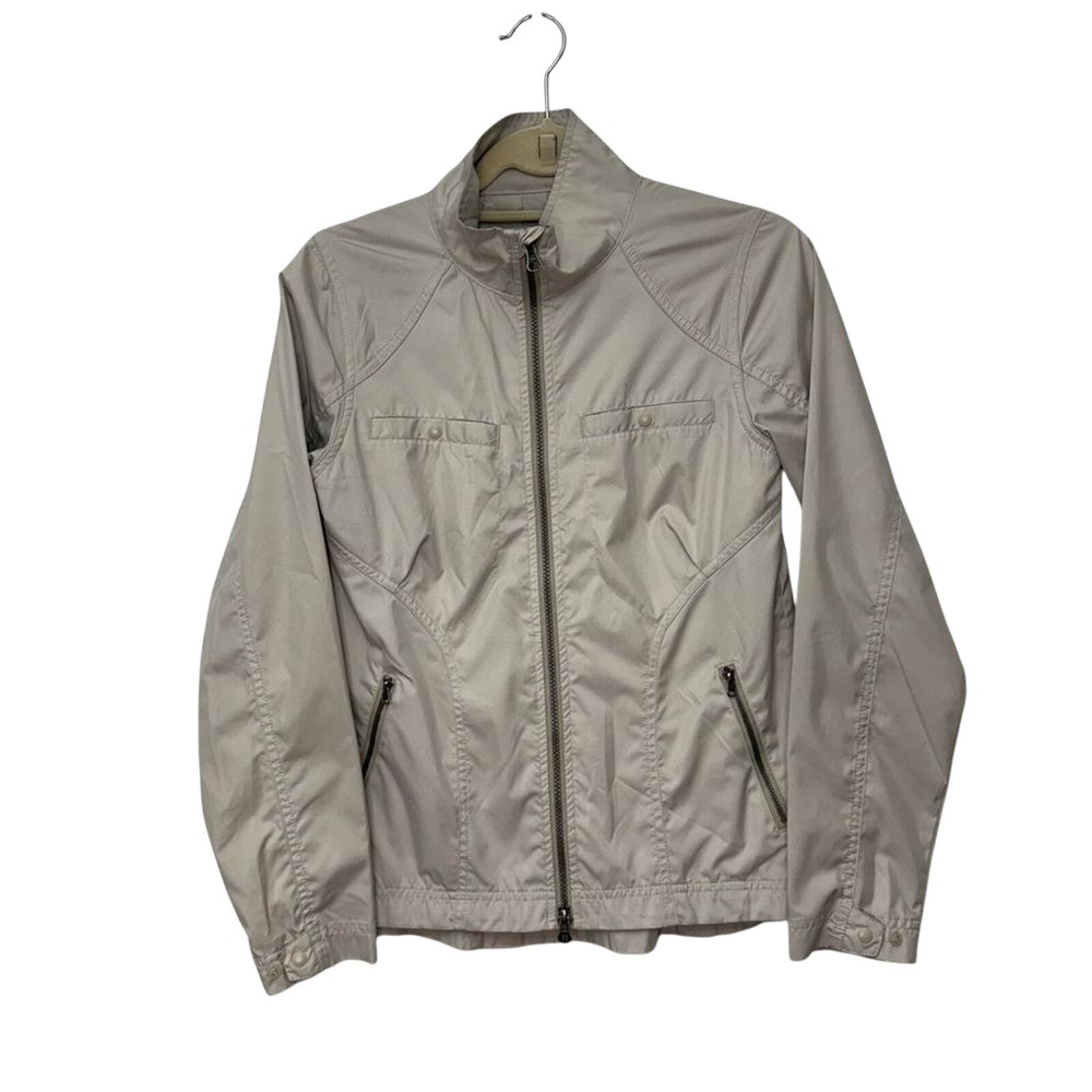 Royal Robbins Women's Windbreaker Jacket Small Beige Khaki Polyester Gorpcore